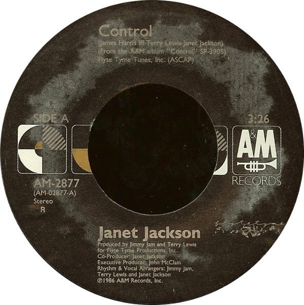 Janet Jackson : Control (7", Single, Styrene, R)