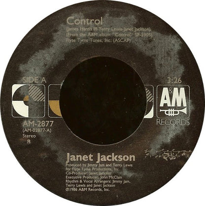 Janet Jackson : Control (7", Single, Styrene, R)