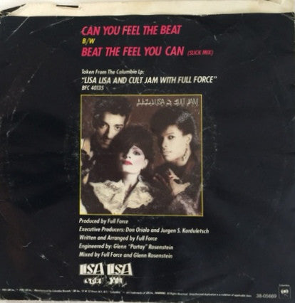 Lisa Lisa & Cult Jam With Full Force : Can You Feel The Beat (7", Styrene)