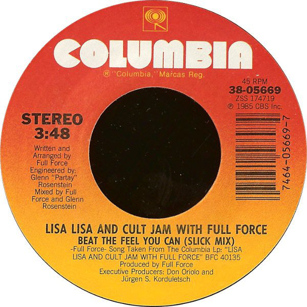 Lisa Lisa & Cult Jam With Full Force : Can You Feel The Beat (7", Styrene)