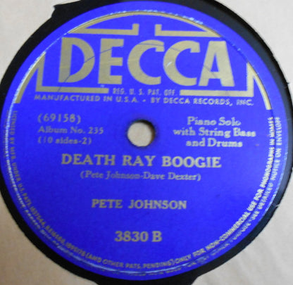 Various : Boogie Woogie Music Vol. 2 (5xShellac, 10", Album, Comp)