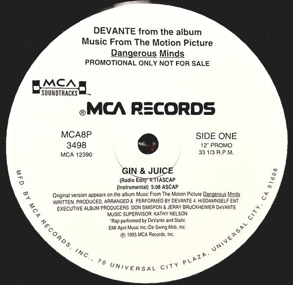 Devante Swing : Gin & Juice (12", Promo)
