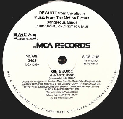 Devante Swing : Gin & Juice (12", Promo)