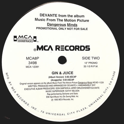 Devante Swing : Gin & Juice (12", Promo)