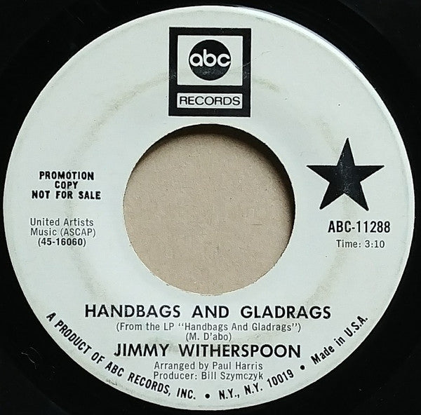 Jimmy Witherspoon : Handbags and Gladrags / It's Time To Live (7", Single, Promo)