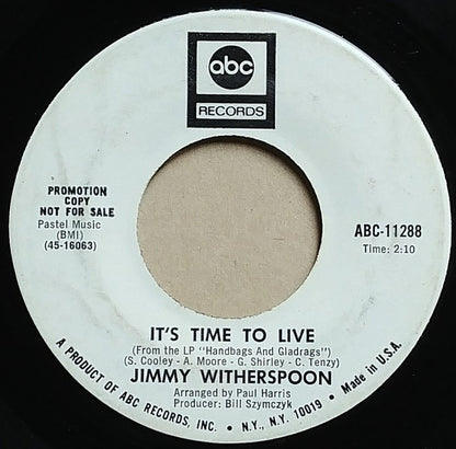 Jimmy Witherspoon : Handbags and Gladrags / It's Time To Live (7", Single, Promo)