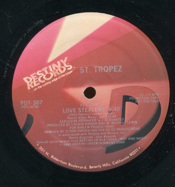 Saint Tropez : Love Stealers (12", Promo)