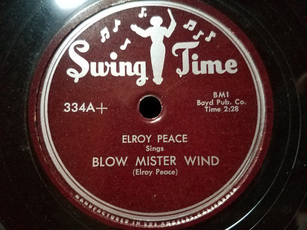 Elroy Peace : Onion Breath Baby / Blow Mister Wind (Shellac, 10", Single)