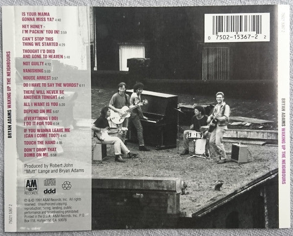 Bryan Adams : Waking Up The Neighbours (CD, Album)