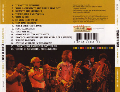 Tower Of Power : The Very Best Of Tower Of Power - The Warner Years (CD, Comp)
