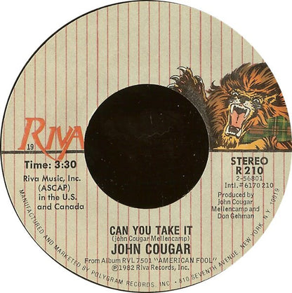 John Cougar Mellencamp : Jack & Diane (7", Single, Styrene, 19)