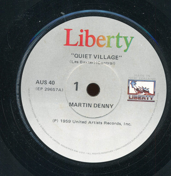 Martin Denny / Al Caiola : Quiet Village / The Magnificent Seven (7", Single, RE)