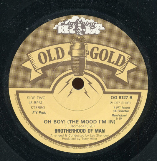 Brotherhood Of Man : Save Your Kisses For Me / Oh Boy! (The Mood I'm In) (7", Single)
