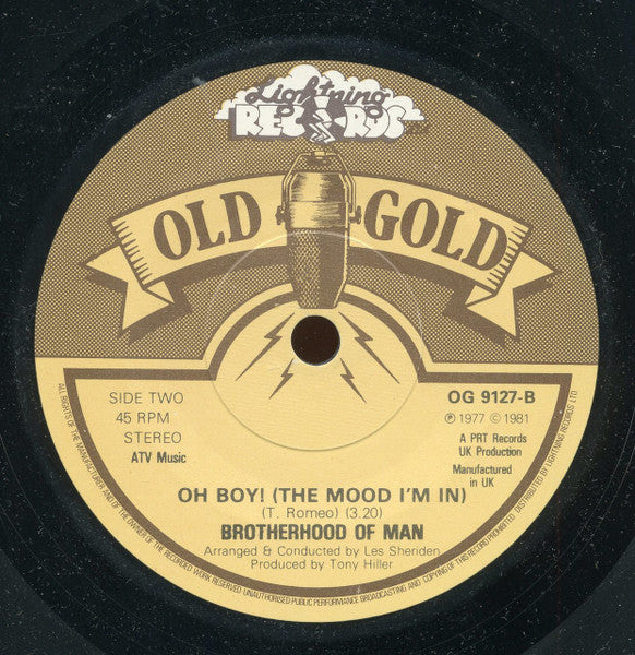 Brotherhood Of Man : Save Your Kisses For Me / Oh Boy! (The Mood I'm In) (7", Single)