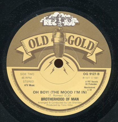 Brotherhood Of Man : Save Your Kisses For Me / Oh Boy! (The Mood I'm In) (7", Single)