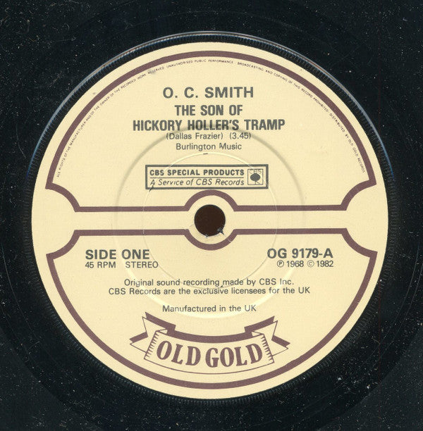 OC Smith : The Son Of Hickory Holler's Tramp / Together (7")