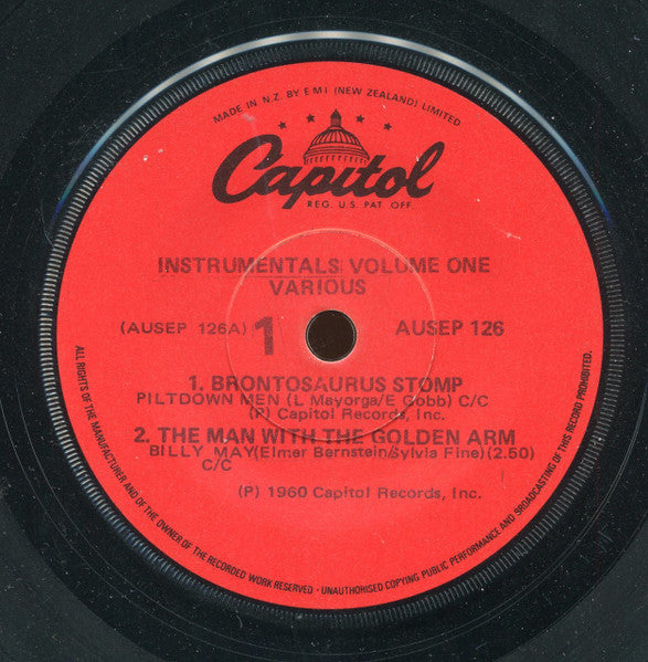 Various : Instrumental Sounds Volume One (7", EP)