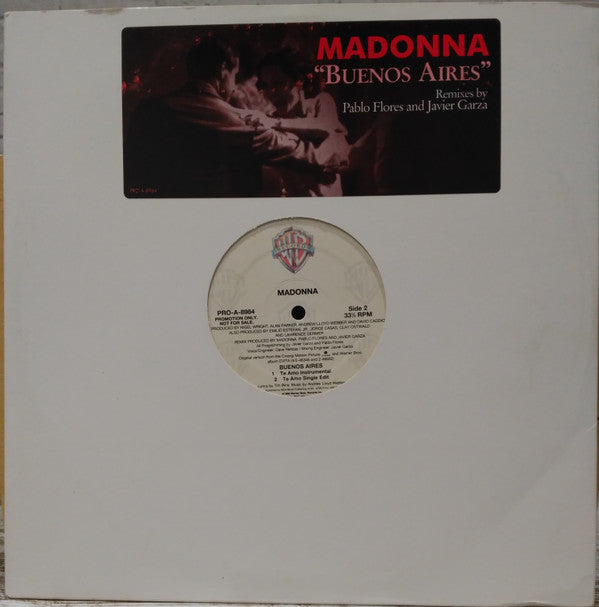 Madonna : Buenos Aires (12", Promo)