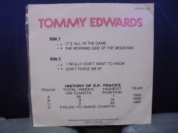Tommy Edwards : Tommy Edwards (7", EP)
