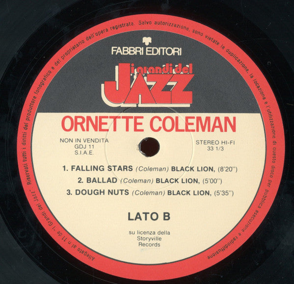 Ornette Coleman : Ornette Coleman (LP, Album, RE)