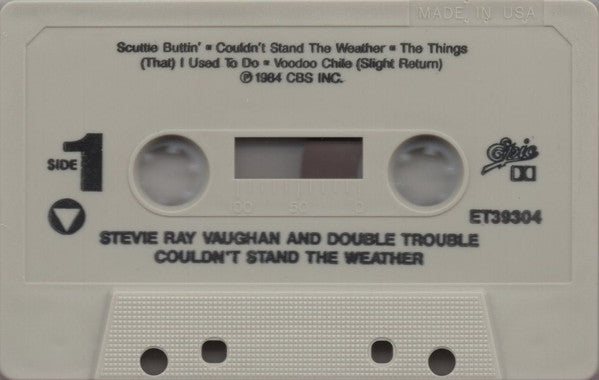 Stevie Ray Vaughan & Double Trouble : Couldn't Stand The Weather (Cass, Album)
