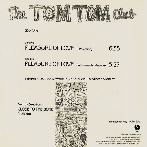 Tom Tom Club : Pleasure Of Love (12", Promo)