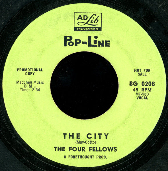 The Four Fellows (2) : The City / That's Why I Pray (7", Promo)