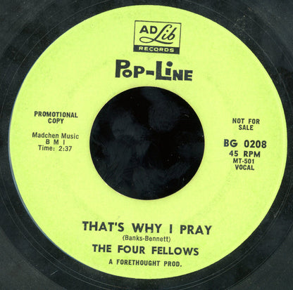 The Four Fellows (2) : The City / That's Why I Pray (7", Promo)
