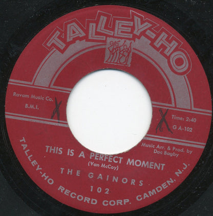 The Gainors : This Is A Perfect Moment / Where I Want To Be (7", Single)