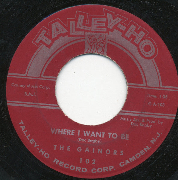 The Gainors : This Is A Perfect Moment / Where I Want To Be (7", Single)