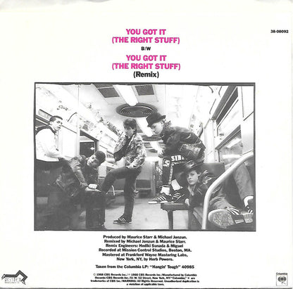 New Kids On The Block : You Got It (The Right Stuff) (7", Styrene)