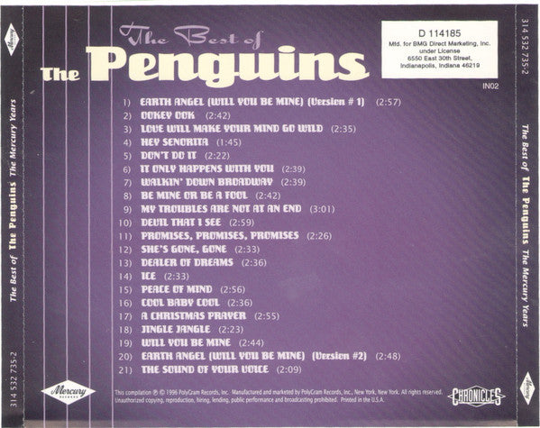 The Penguins : The Best Of The Penguins: The Mercury Years (CD, Comp, Club, RM)