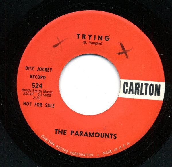 The Paramounts (4) : Girl Friend / Trying (7", Promo)