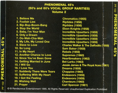 Various : Phenomenal 45's Vol. 2 (CD, Comp)