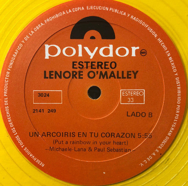 Lenore O'Malley : Primero....Se Mujer (First Be A Woman) (12", Yel)