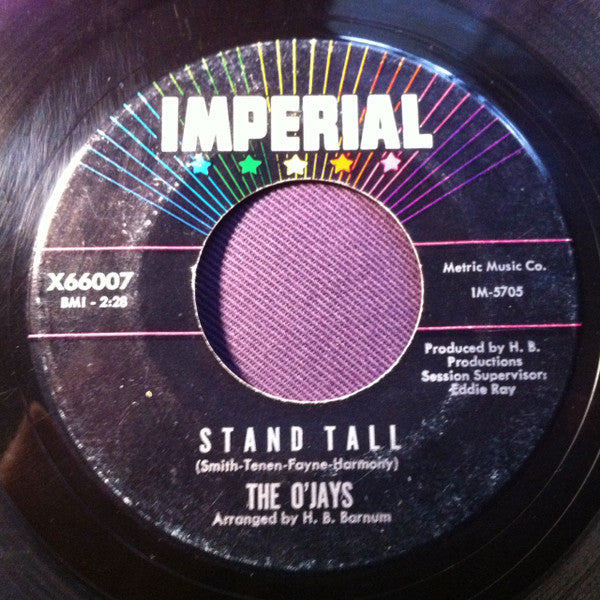 The O'Jays : Stand Tall / The Storm Is Over (7")