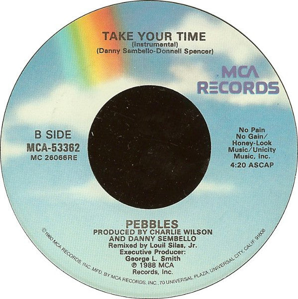 Pebbles : Take Your Time (7", Single)