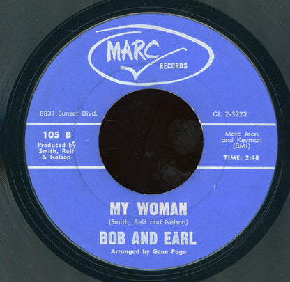 Bob & Earl : Puppet On A String / My Woman (7")