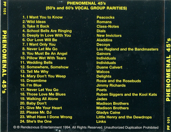 Various : Phenomenal 45's (CD, Comp)