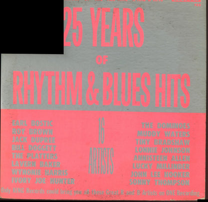 Various : 25 Years Of Rhythm & Blues Hits (LP, Comp, Styrene)