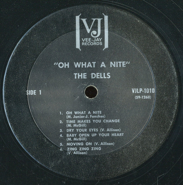 The Dells : Oh, What A Nite (LP, Album, Mono, RE)