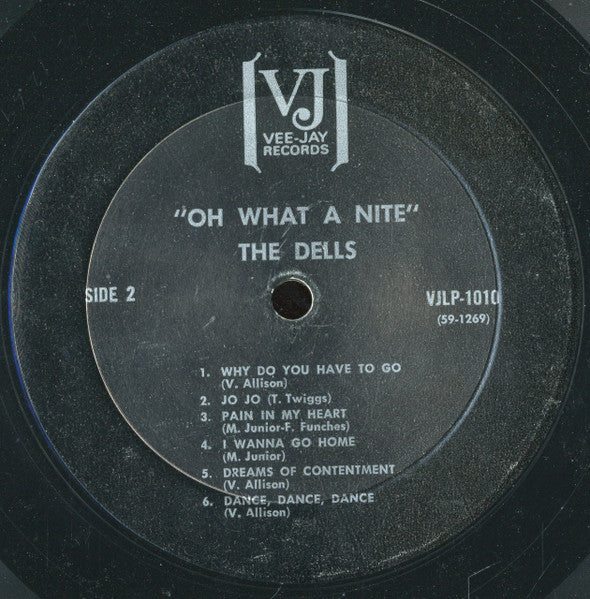 The Dells : Oh, What A Nite (LP, Album, Mono, RE)