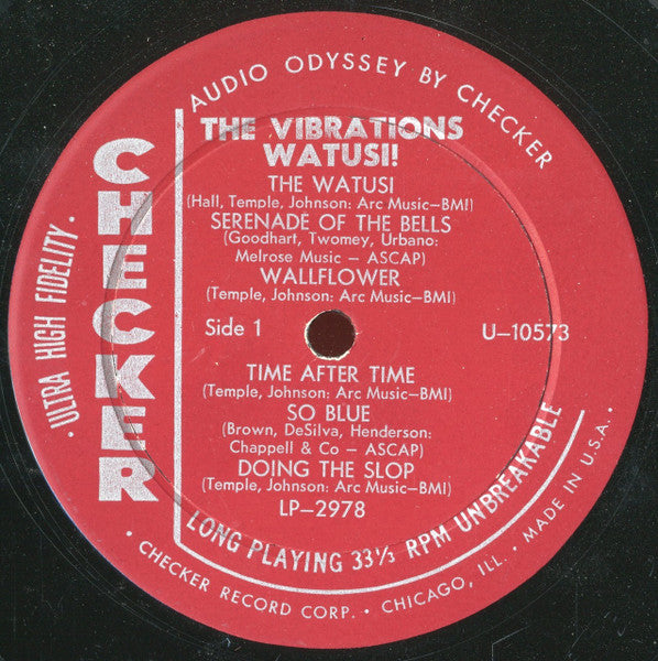 The Vibrations : Watusi! (LP, Album, Mono, Pla)