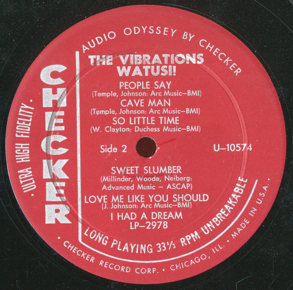 The Vibrations : Watusi! (LP, Album, Mono, Pla)