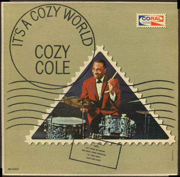 Cozy Cole : It's A Cozy World (LP, Album, Mono, RE)
