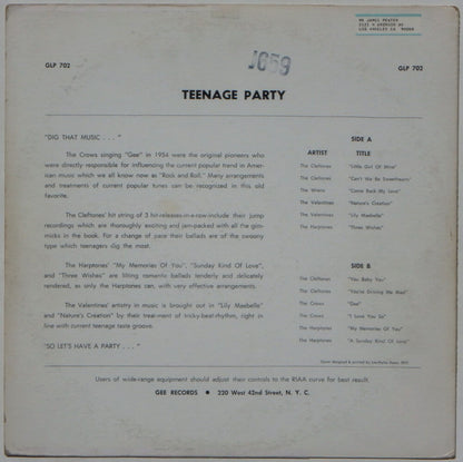 Various : Teenage Party (LP, Comp, Mono, RP)