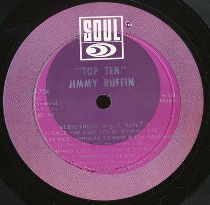 Jimmy Ruffin : Sings Top Ten (LP, Album, Mono)