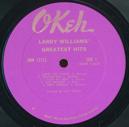 Larry Williams (3) : Larry Williams' Greatest Hits (LP, Album, Mono)