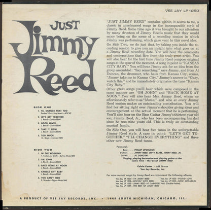 Jimmy Reed : Just Jimmy Reed (LP, Album, Mono, Ame)