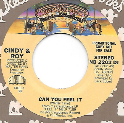 Cindy & Roy : Can You Feel It (7", Single, Promo, 25)